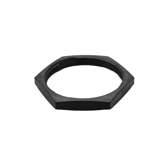 AHDP24-PN01 CONN HEX NUT 24 BLACK