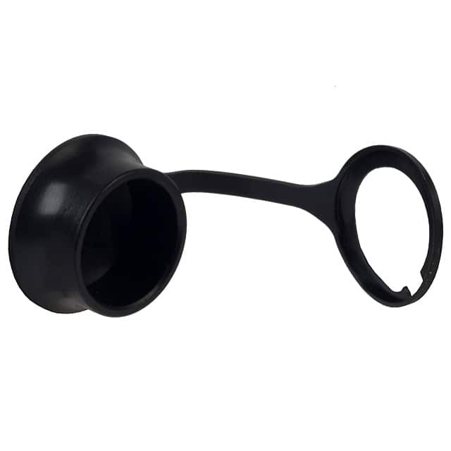 HR10-10R-C CONN DUST COVER 10 BLACK