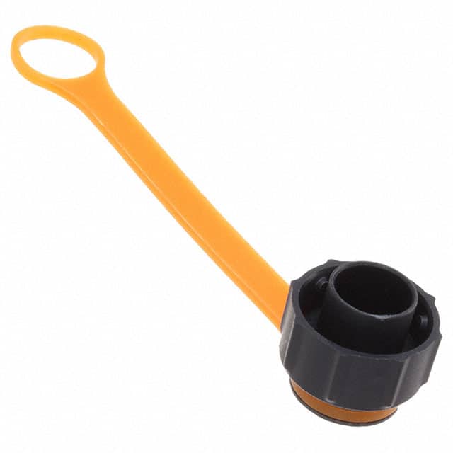 DCA-ACR-16-P-1 CONN DUST COVER 16 BLACK/ORANGE
