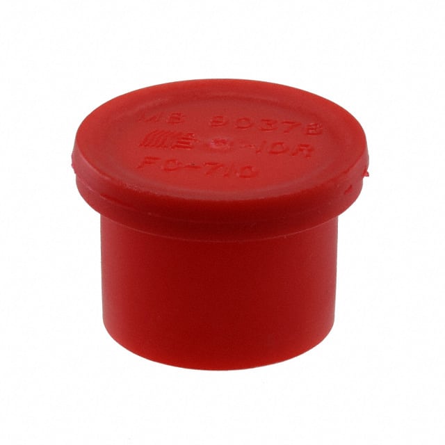 FC710A CONN COVER RED CIRCULAR
