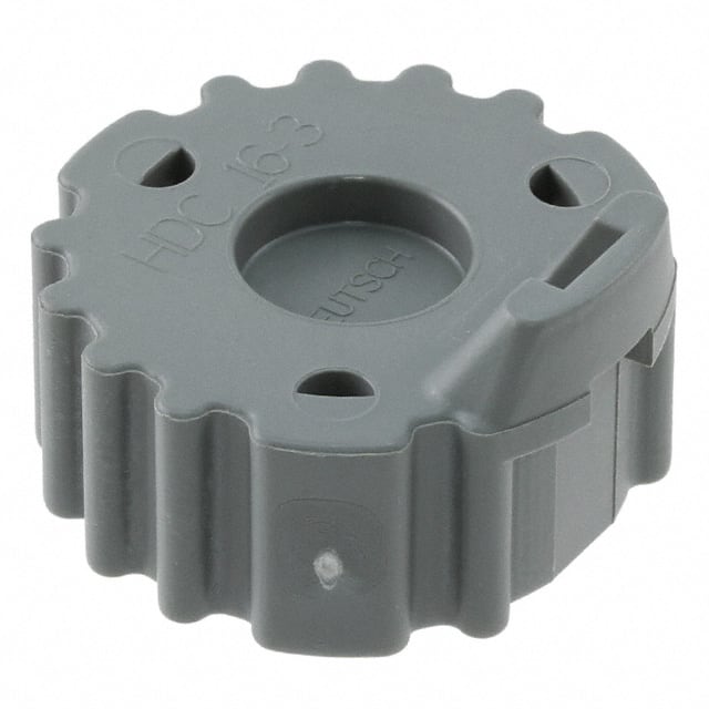 HDC16-3 CONN PROTECTIVE COVER 3 GRAY