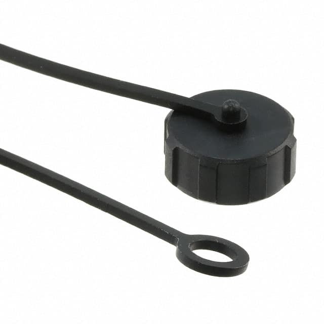 858103P-DC CONN DUST COVER M12 BLACK