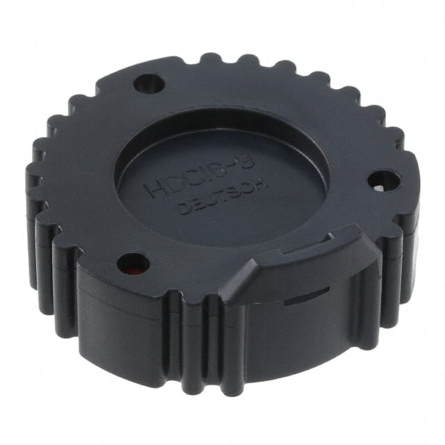 HDC16-9-E004 CONN PROTECTIVE COVER 9 BLACK