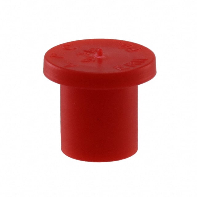 D3/8A CONN COVER RED CIRCULAR
