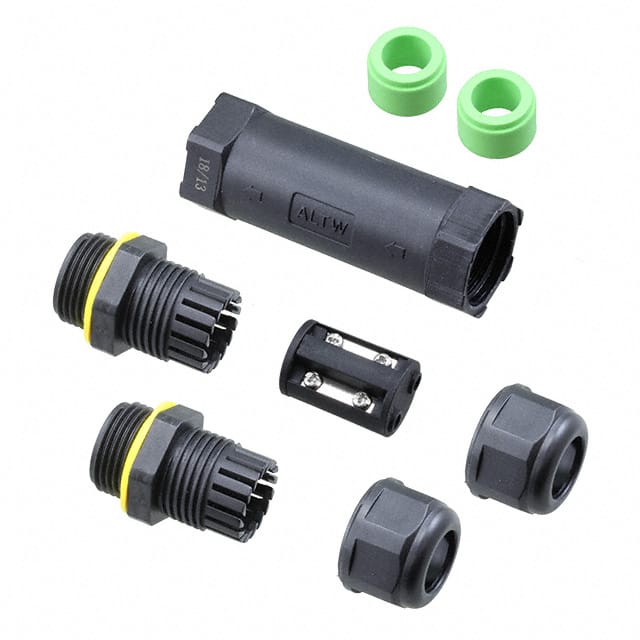 SC-L-UL13-02-GN CONN CABLE JOINER BLACK/GREEN
