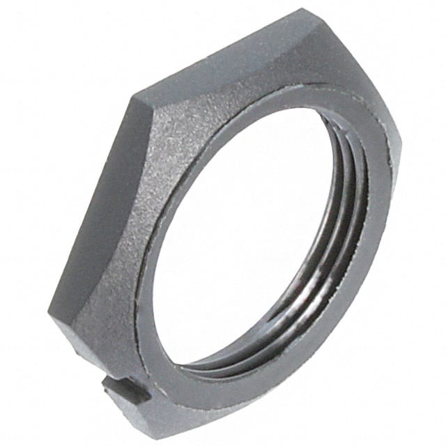 EN3NUT CONN HEX NUT BLACK