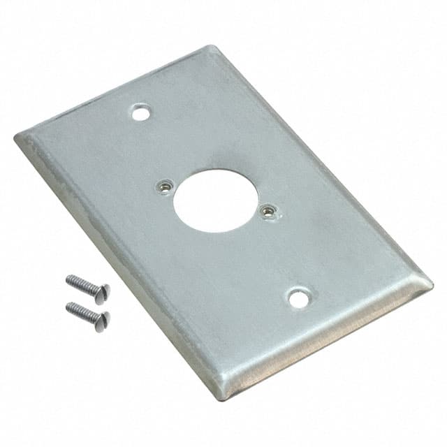 WP1S1P CONN WALL PLATE SILVER