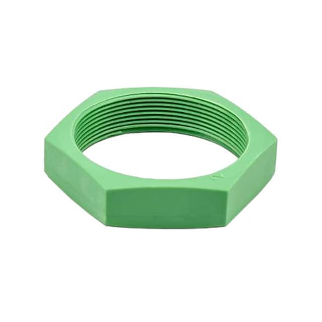 AHD17-PN01-GRN CONN HEX NUT GREEN
