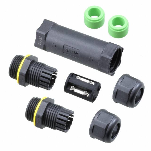 SC-L-UL13-04-GN CONN CABLE JOINER BLACK/GREEN