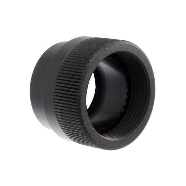CIRBP18LBN CONN BACKNUT 18 BLACK