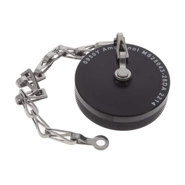 MS25043-28DA CONN PROTECTIVE COVER 28 BLACK