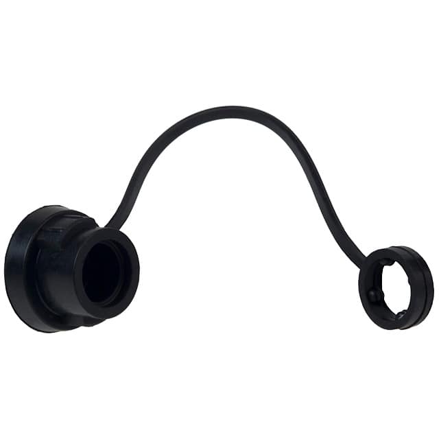 HR30-7P-C(71) CONN COVER 7 BLACK