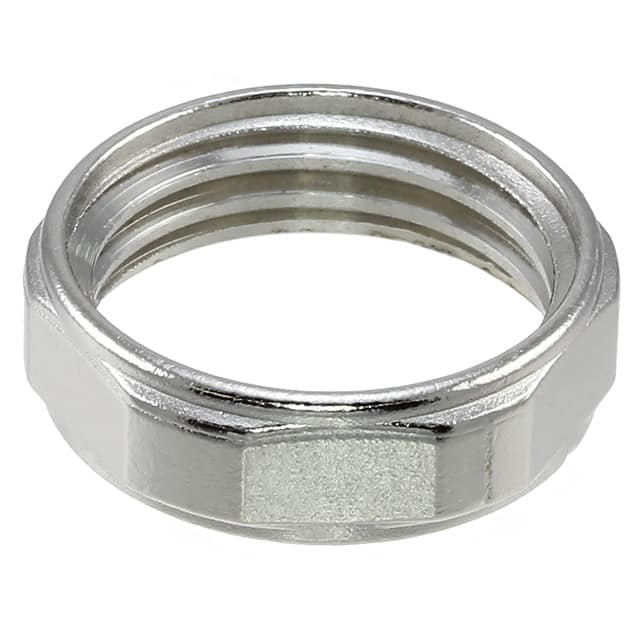 21010000018 CONN LOCKNUT M16 SILVER