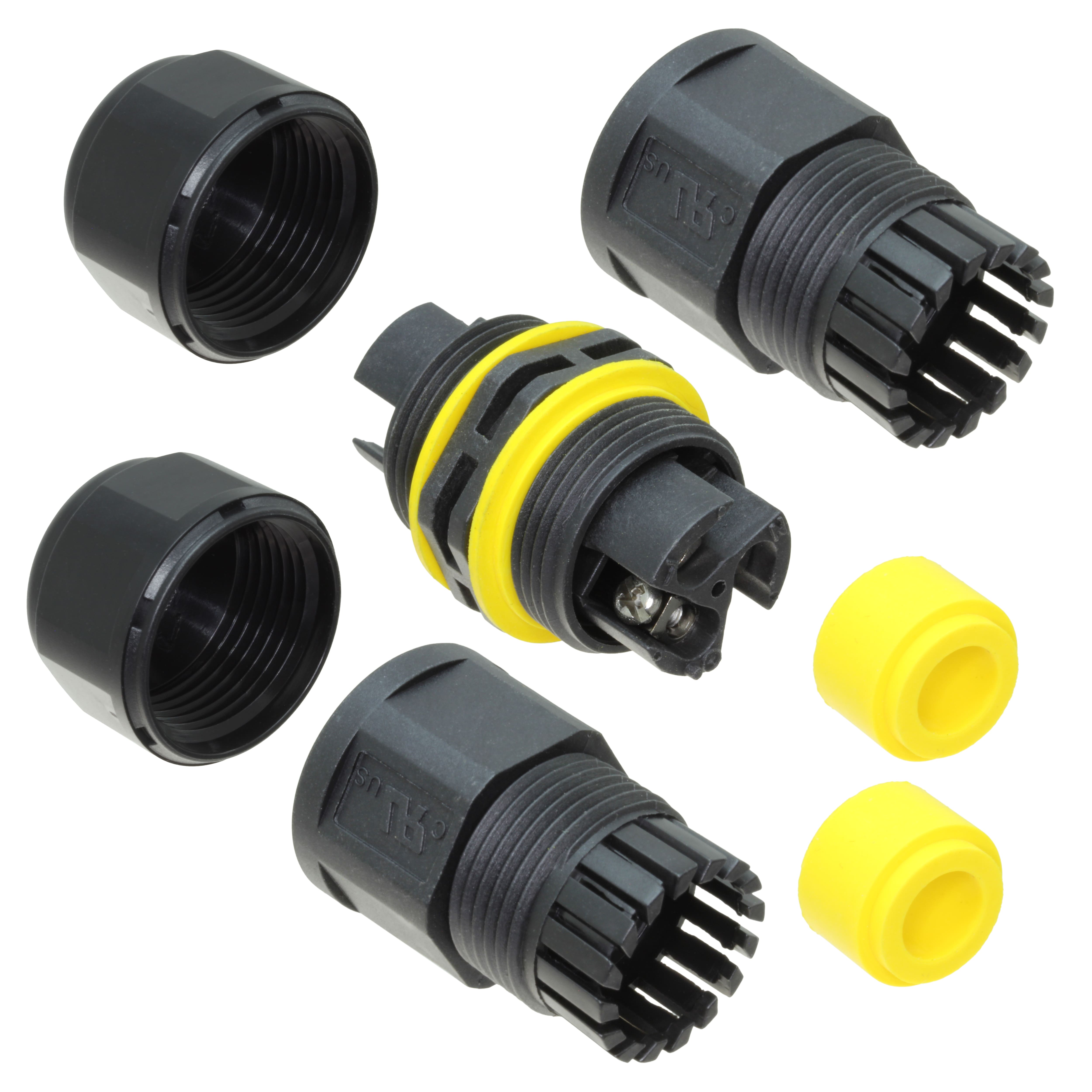 SC-L-UL11-02-YW CONN CABLE JOINER BLACK/YELLOW