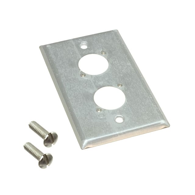 WP1S2P CONN WALL PLATE SILVER