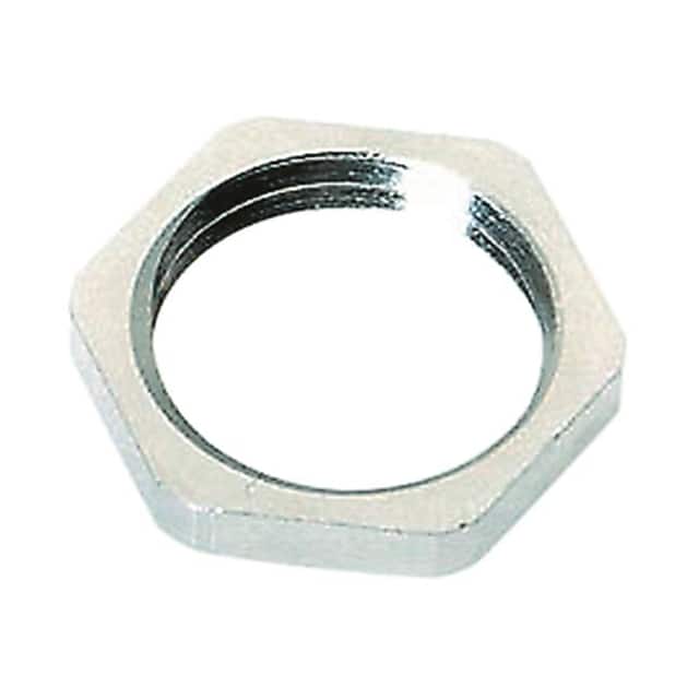 21010000039 CONN LOCKNUT PG13.5 SILVER