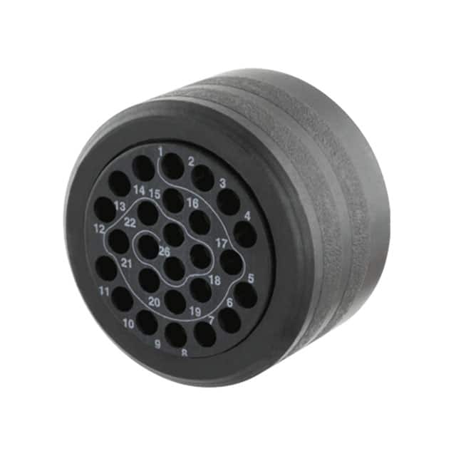 CL114101 CONN BACKNUT 4 BLACK
