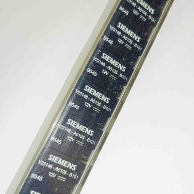 V23148-A0105-B101 The Siemens V23148-A0105-B101 is a PCB mount relay with a 7A rated current and 250VAC rated voltage. It offers a 1 Form C contact arrangement and AgNi 90/10 contact material.