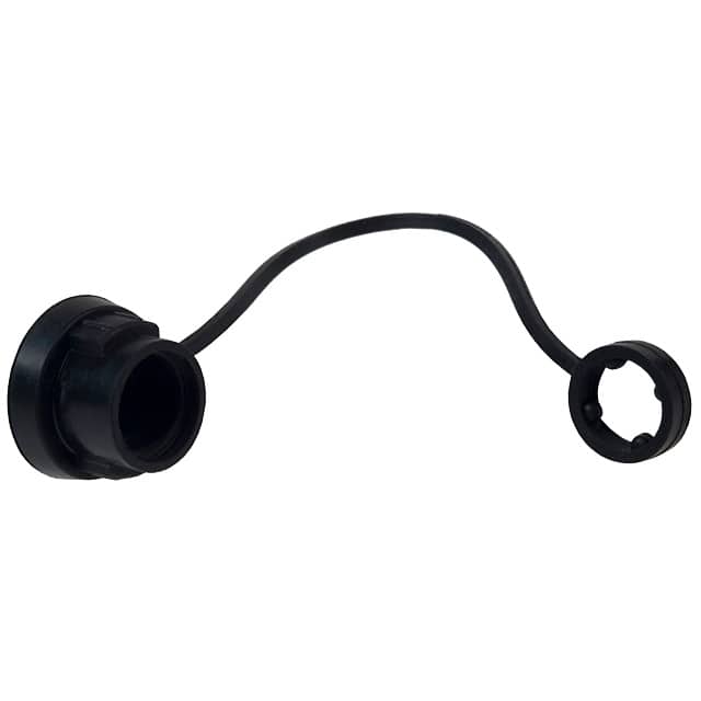 HR30-8P-C(71) CONN COVER 8 BLACK