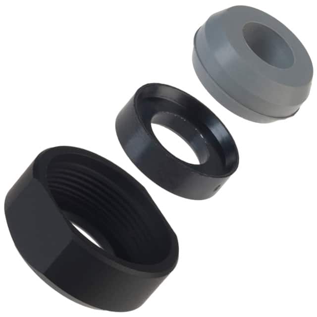 JR13WCCA-7 CONN STRAIN RELIEF 13 BLACK