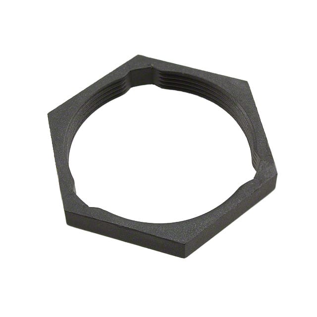 0845060012 CONN HEX NUT 24 BLACK