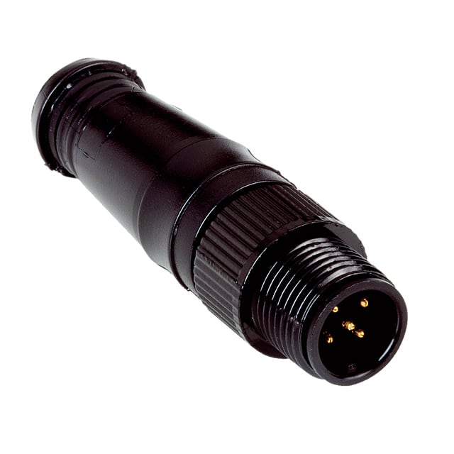 TR4-AL002C CONN TERMINATOR M12-5 BLACK