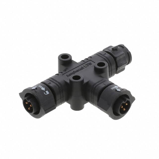 AB-BB-030303-BBH-TQ001 CONN T-ADPT 3P-3/3P M-F/F INLINE