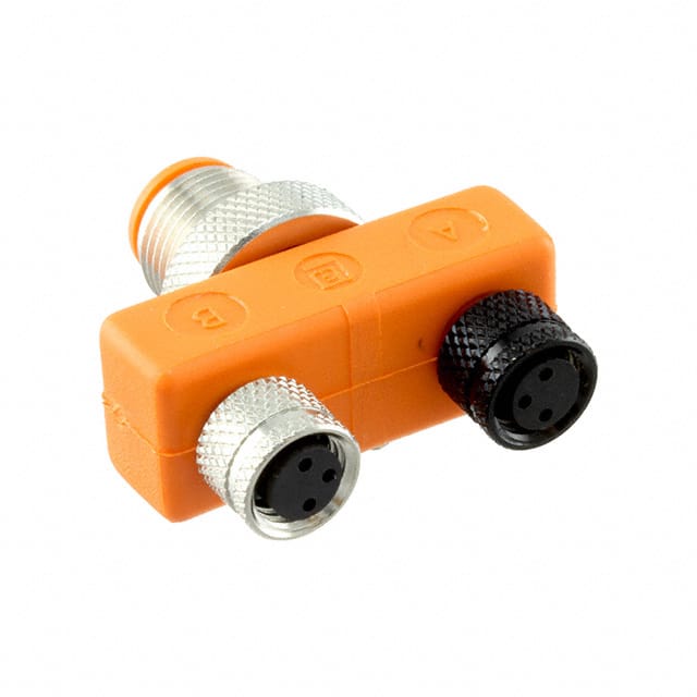 ASBS 2 M8 CONN Y-ADPT 4P-3/3P M-F/F INLINE