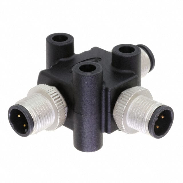 TA-A04M-A04M-A04M-01 CONN T-ADPT 4P-4/4P M-M/M INLINE