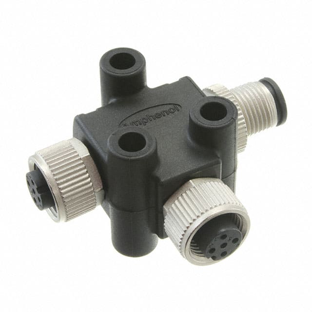 TA-A03F-A03M-A03F-01 CONN T-ADPT 3P-3/3P F-F/M INLINE