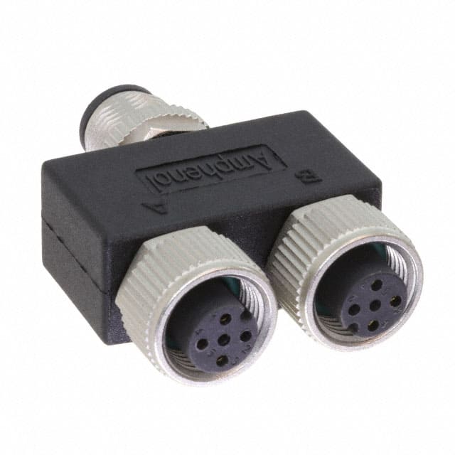 YA-A03M-A03F-A03F-01 CONN Y-ADPT 3P-3/3P M-F/F INLINE
