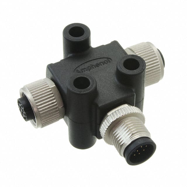 TA-A12M-A12F-A12F-01 CONN T-ADAPTER 12P-12/12P M-F/F