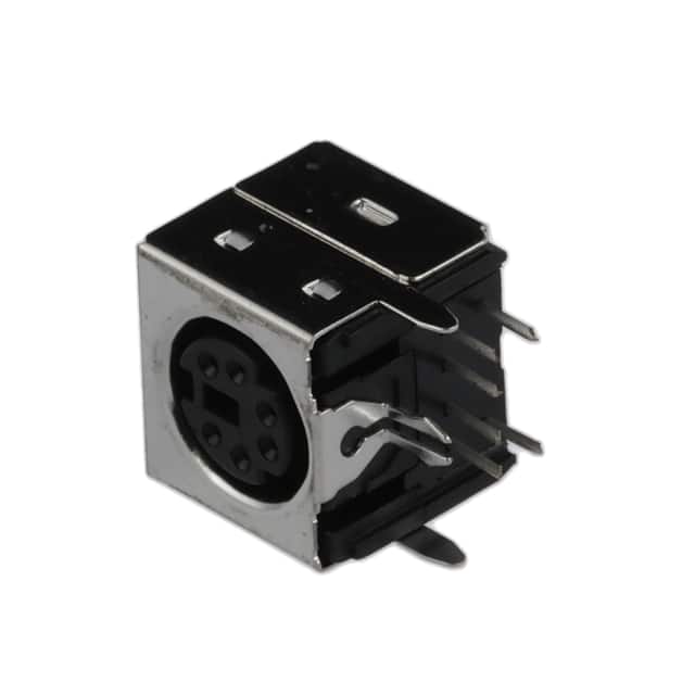 KMDGX-6S-BS CONN RCPT FMALE MINI DIN 6P SLDR