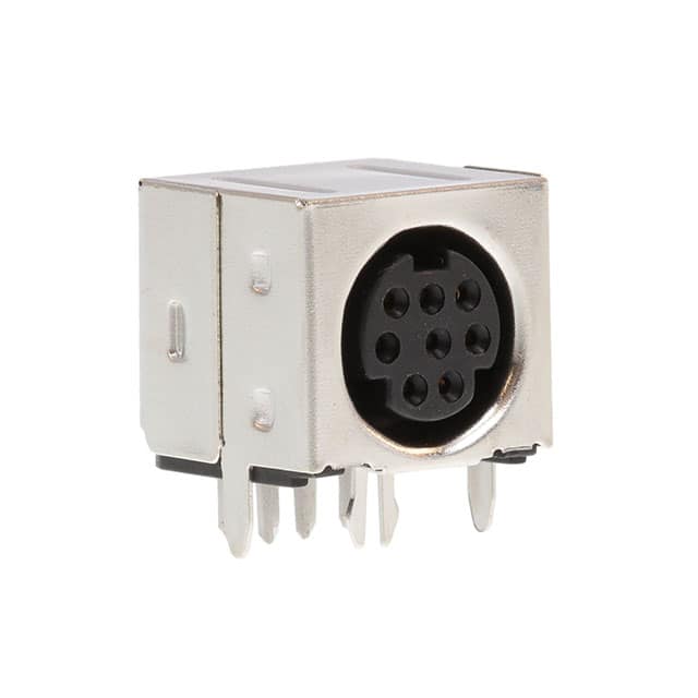 KMDGX-8S-BS CONN RCPT FMALE MINI DIN 8P SLDR