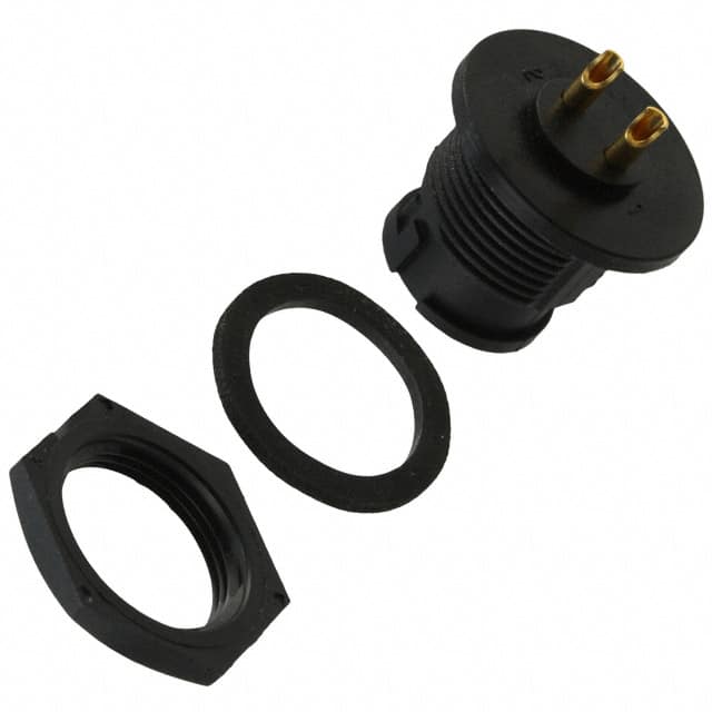 7282-2SG-300 CONN RCPT FMALE 2P GOLD SLDR CUP