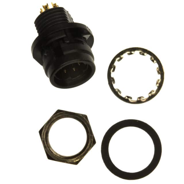 HR30-6R-6P(71) CONN RCPT MALE 6P GOLD SLDR CUP