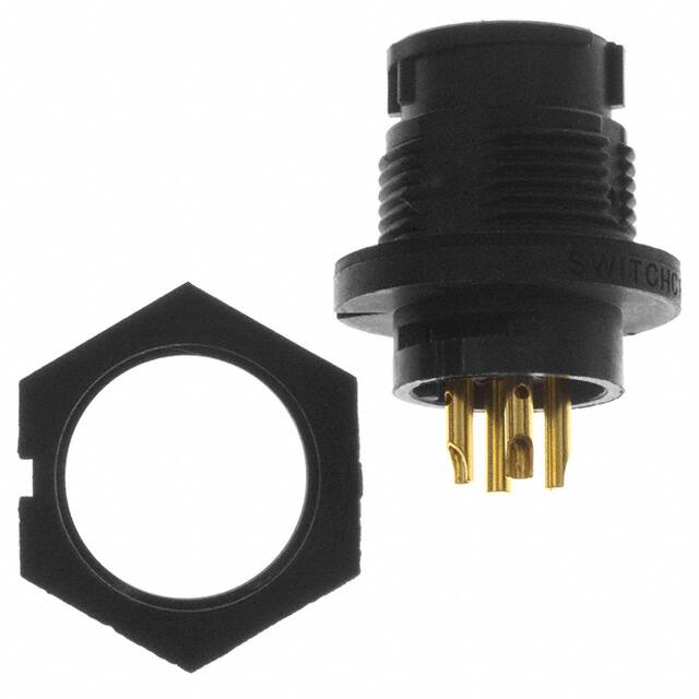EN3P4MX CONN RCPT MALE 4P GOLD SLDR CUP