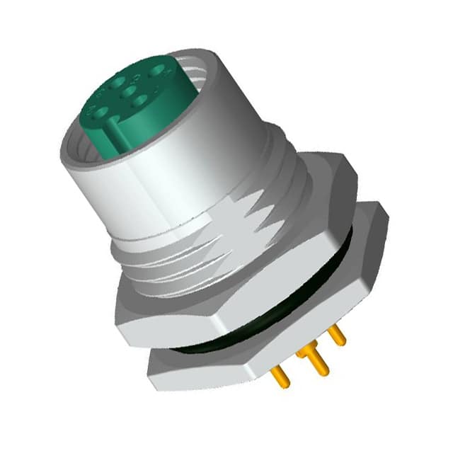 M12A-04PFFP-SF8001 CONN RCPT FMALE 4POS GOLD SOLDER