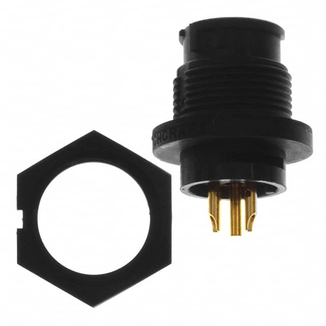 EN3P3FX CONN RCPT FMALE 3P GOLD SLDR CUP