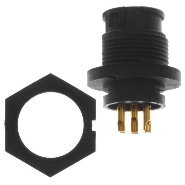 EN3P6MX CONN RCPT MALE 6P GOLD SLDR CUP