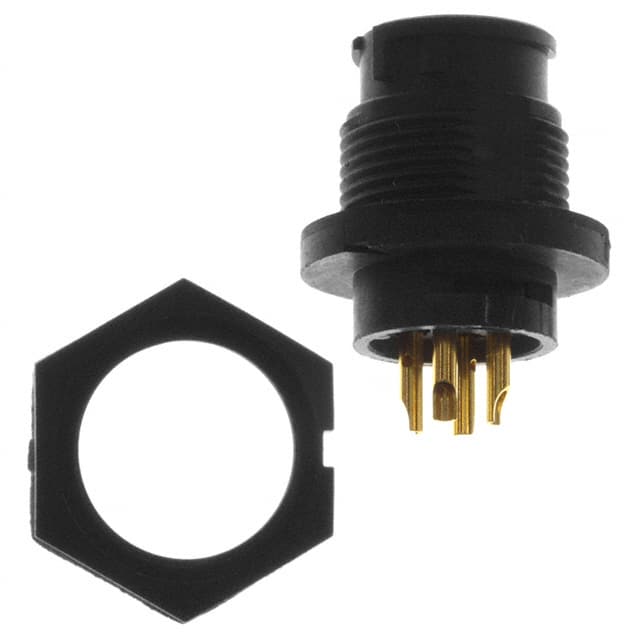EN3P4FX CONN RCPT FMALE 4P GOLD SLDR CUP