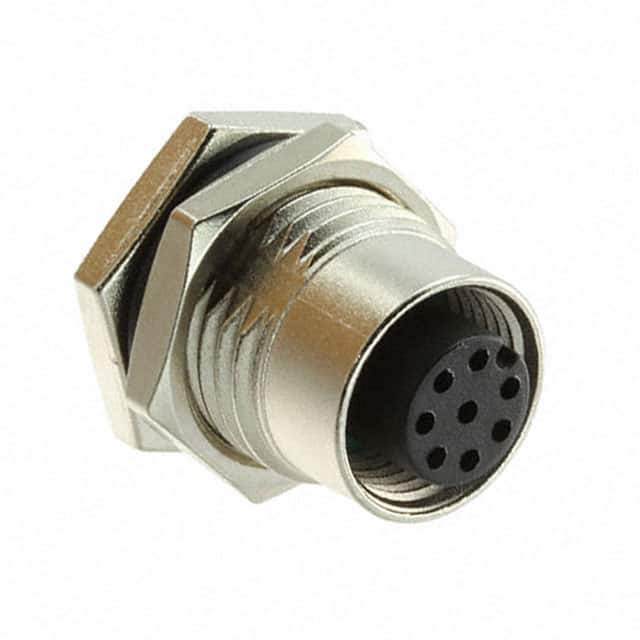 M12A-08PFFS-SF8001 CONN RCPT FMALE 8P GOLD SLDR CUP