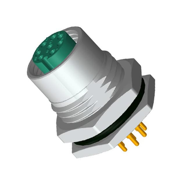 M12A-08PFFP-SF8001 CONN RCPT FMALE 8POS GOLD SOLDER