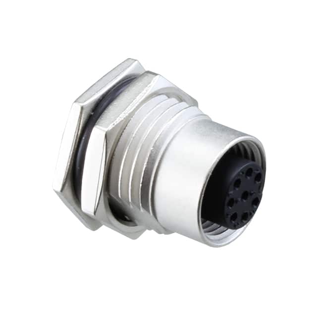 M12A-08PFFS-SF8002 CONN RCPT FMALE 8P GOLD SLDR CUP