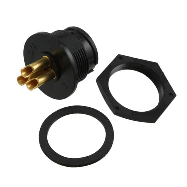 4182-3SG-300 CONN RCPT FMALE 3P GOLD SLDR CUP