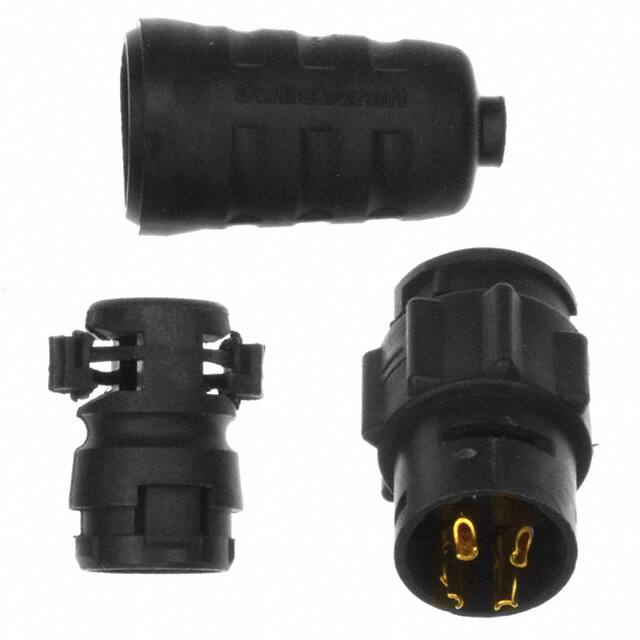 EN3L4FX CONN RCPT FMALE 4P GOLD SLDR CUP
