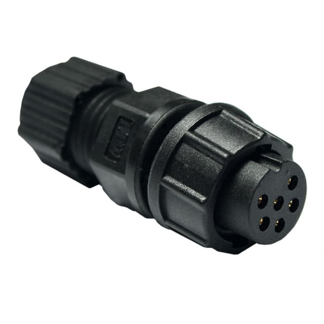 BD-06BFFA-LL7001 CONN PLUG FMALE 6P GOLD SLDR CUP