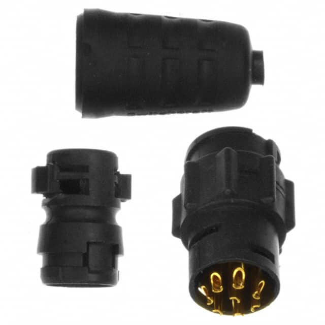 EN3L8MX CONN RCPT MALE 8P GOLD SLDR CUP