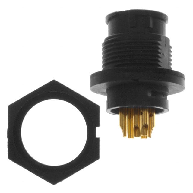 EN3P6FX CONN RCPT FMALE 6P GOLD SLDR CUP