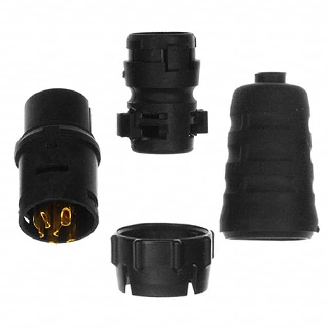 EN3C6FX CONN PLUG FMALE 6P GOLD SLDR CUP